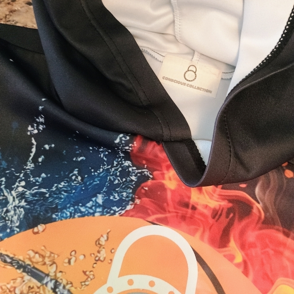 Boys Sports Hoodie Basketball Hoodie Conscious Collection. Designer Hoodie - Picture 5 of 5